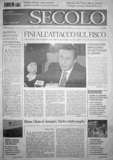 giovedì 30 agosto 2007