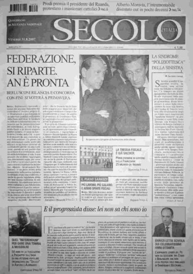 venerdì 31 agosto 2007