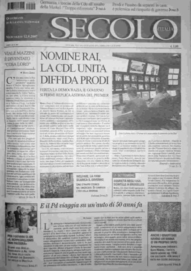 mercoledì 12 settembre 2007