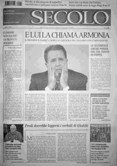 sabato 15 settembre 2007