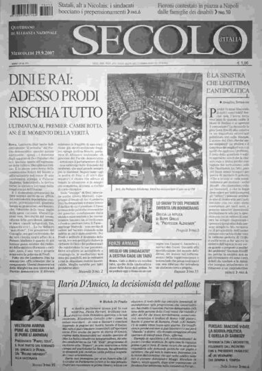 mercoledì 19 settembre 2007