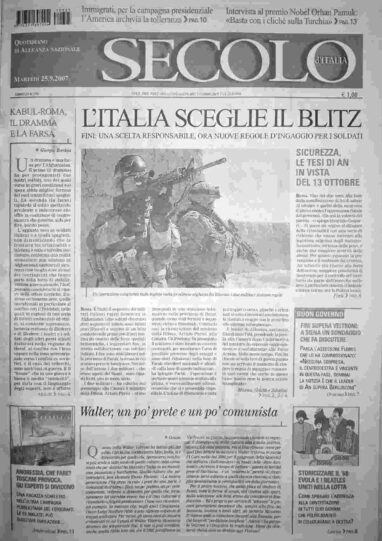 martedì 25 settembre 2007