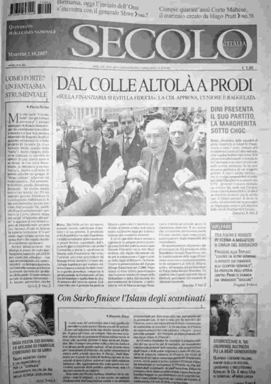 martedì 2 ottobre 2007