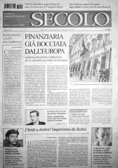 mercoledì 10 ottobre 2007