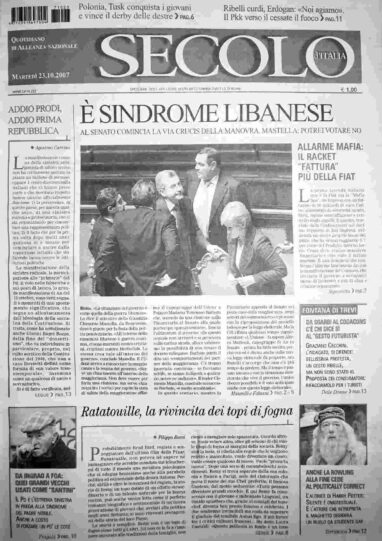 martedì 23 ottobre 2007