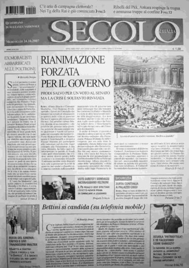 mercoledì 24 ottobre 2007