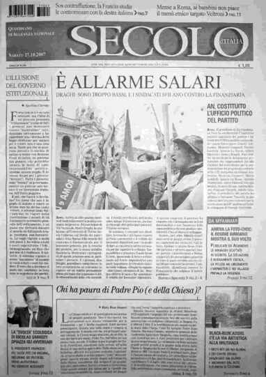 sabato 27 ottobre 2007