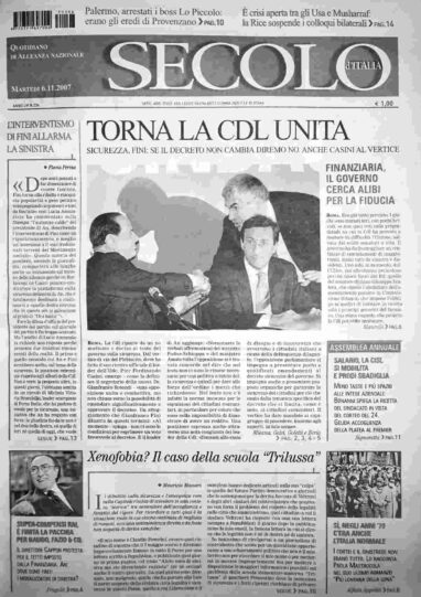 martedì 6 novembre 2007