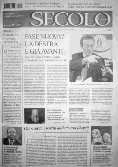 venerdì 23 novembre 2007