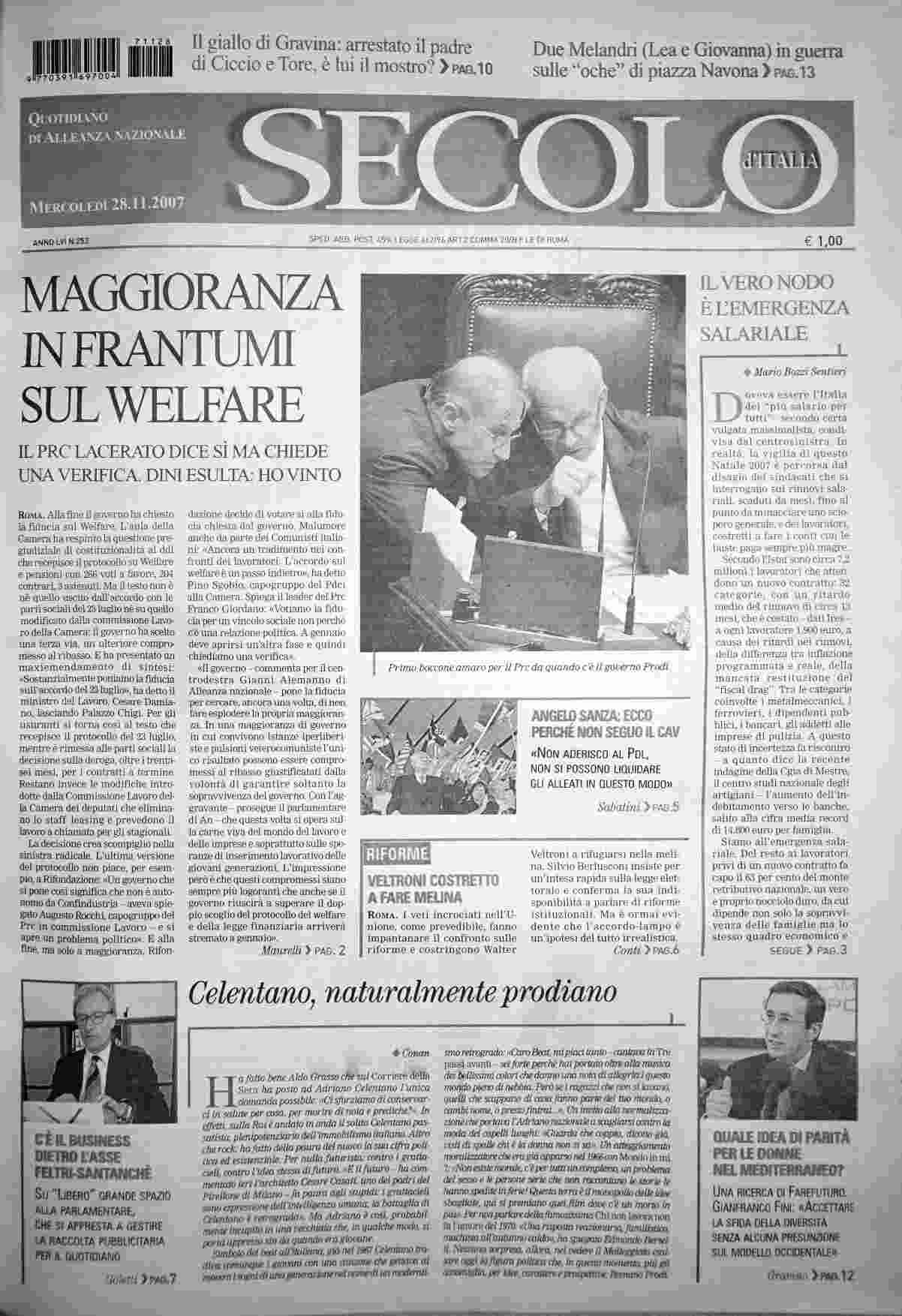 mercoledì 28 novembre 2007