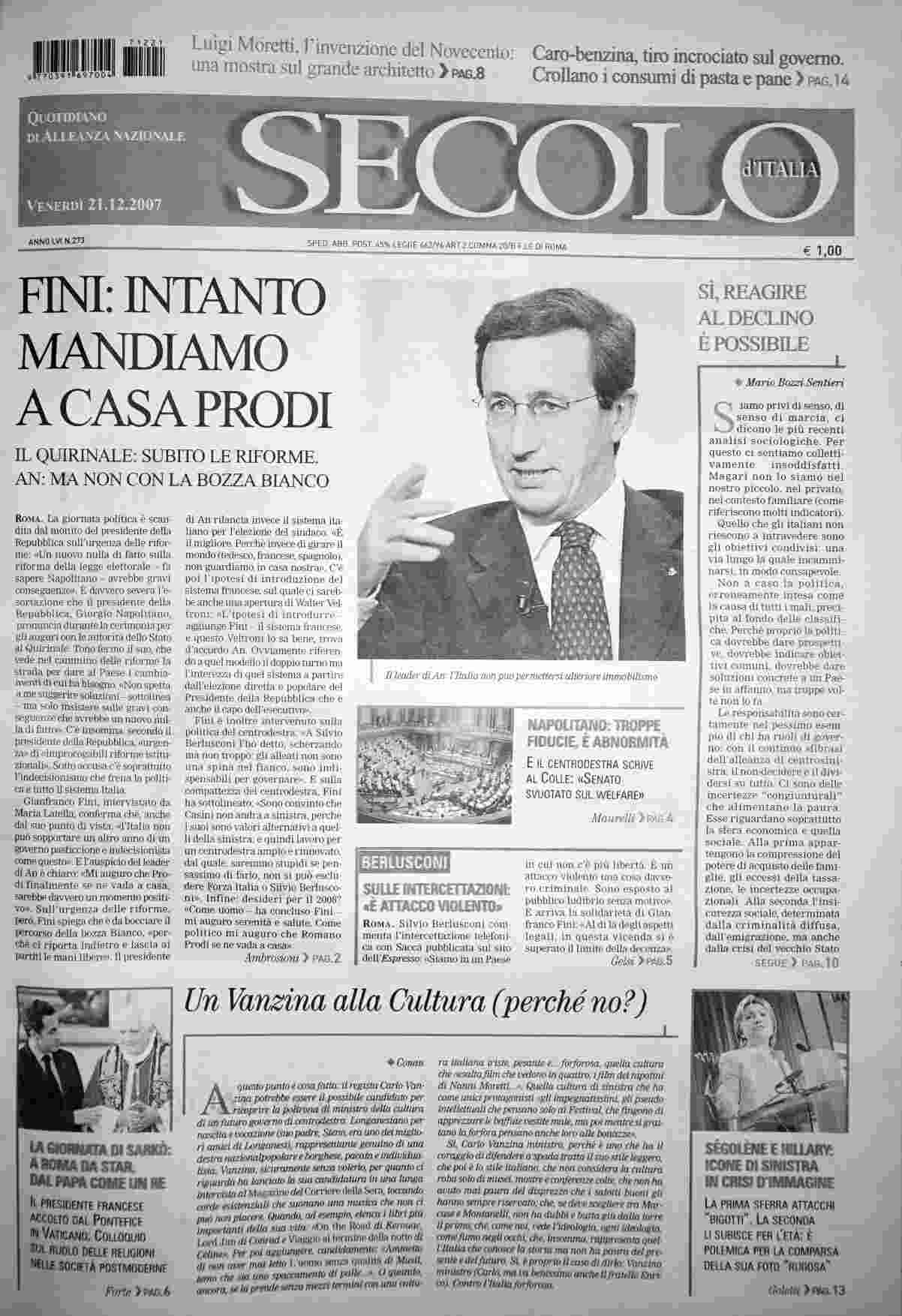 venerdì 21 dicembre 2007