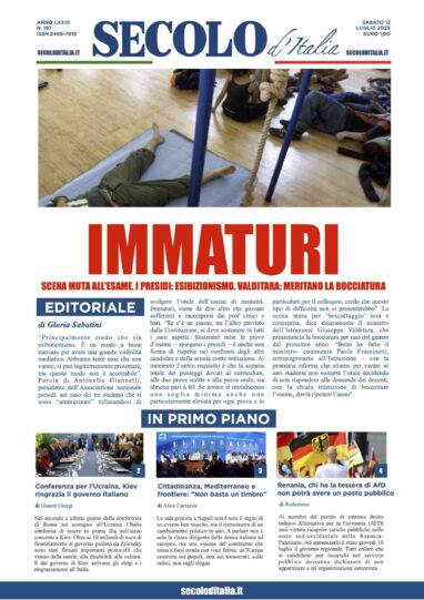 Sabato 12 luglio 2025