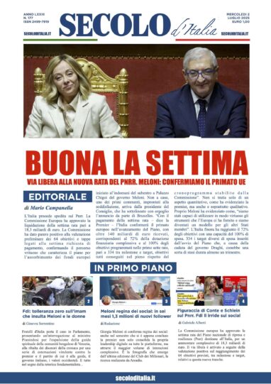 Mercoledì 2 luglio 2025