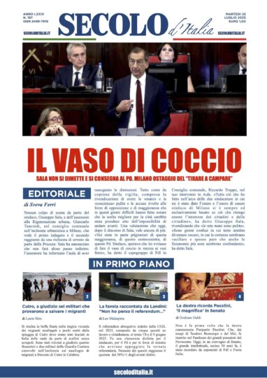 Martedì 22 luglio 2025
