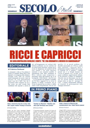 Sabato 26 luglio 2025