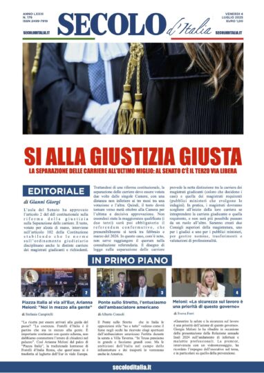 Venerdì 4 luglio 2025