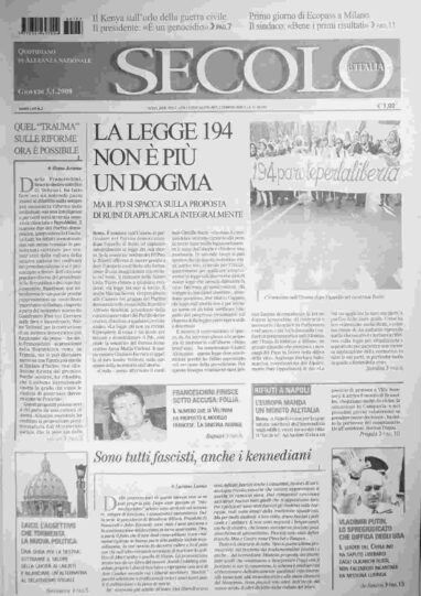 giovedì 3 gennaio 2008