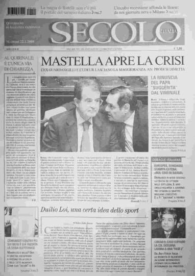 martedì 22 gennaio 2008
