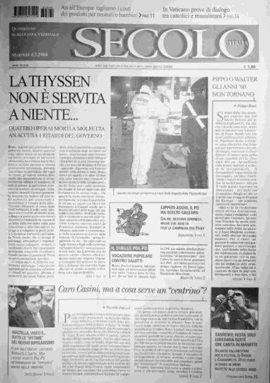 martedì 4 marzo 2008