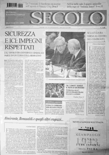 mercoledì 21 maggio 2008