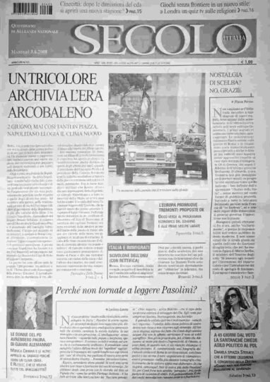 martedì 3 giugno 2008