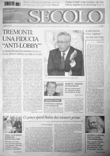 venerdì 18 luglio 2008