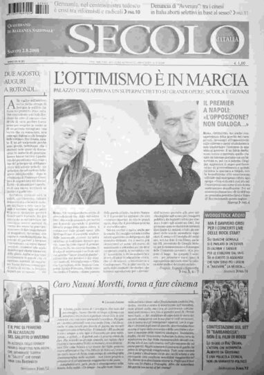 sabato 2 agosto 2008