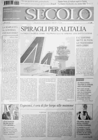 mercoledì 24 settembre 2008