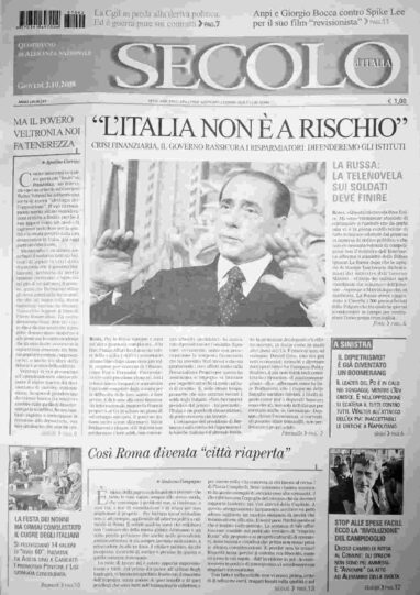 giovedì 2 ottobre 2008