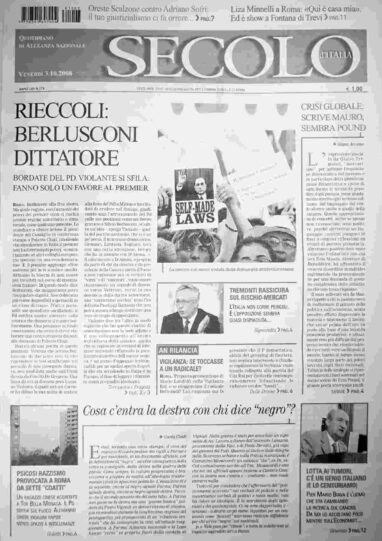 venerdì 3 ottobre 2008