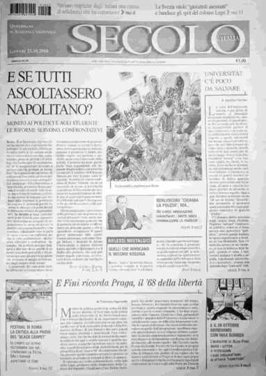 giovedì 23 ottobre 2008