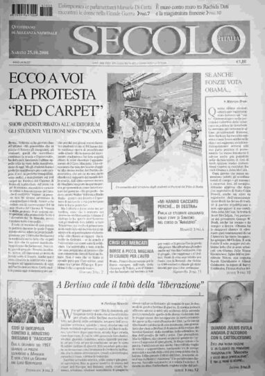 sabato 25 ottobre 2008