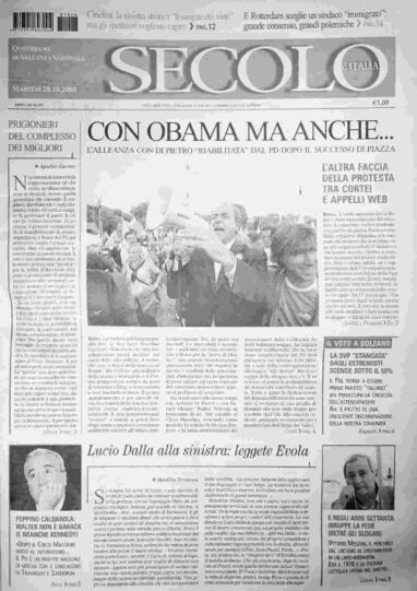 martedì 28 ottobre 2008