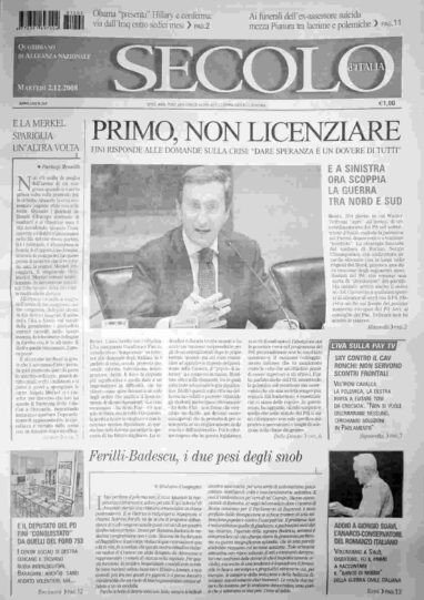 martedì 2 dicembre 2008