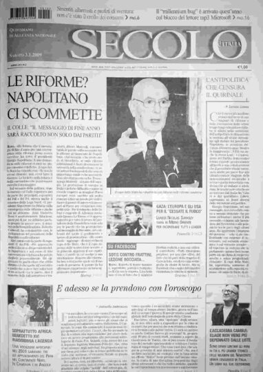 sabato 3 gennaio 2009