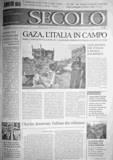 martedì 20 gennaio 2009