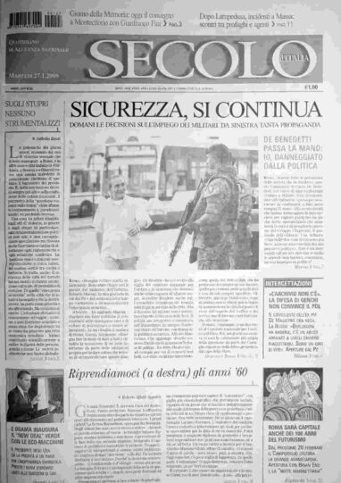 martedì 27 gennaio 2009