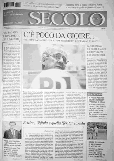 mercoledì 18 febbraio 2009