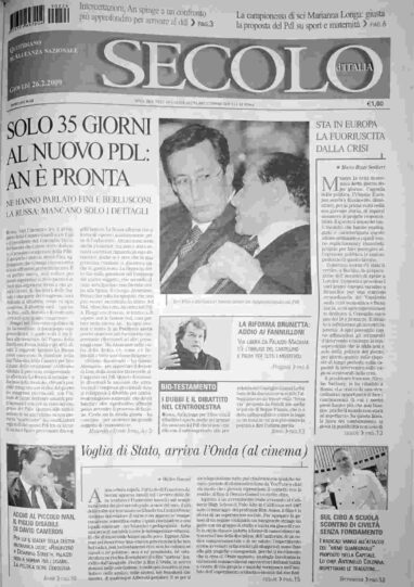 giovedì 26 febbraio 2009