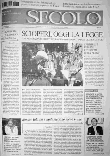 venerdì 27 febbraio 2009