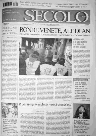 giovedì 12 marzo 2009