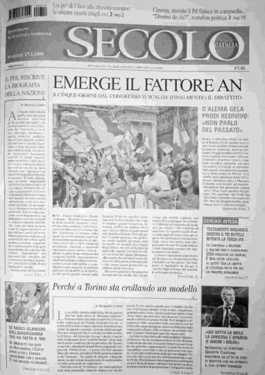 martedì 17 marzo 2009