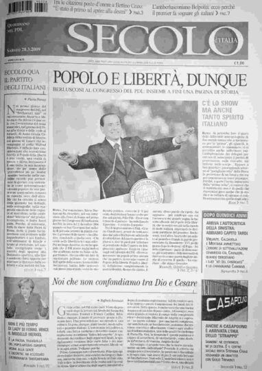 sabato 28 marzo 2009