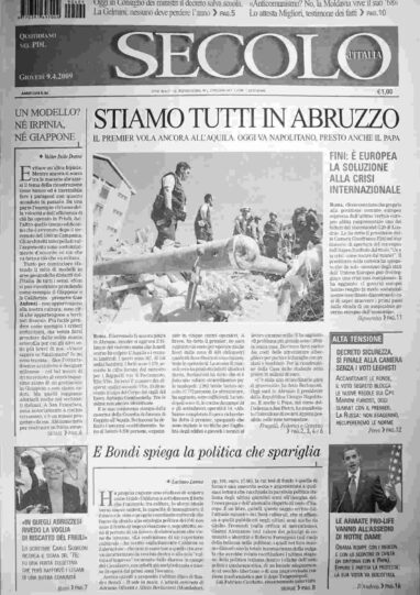 giovedì 9 aprile 2009