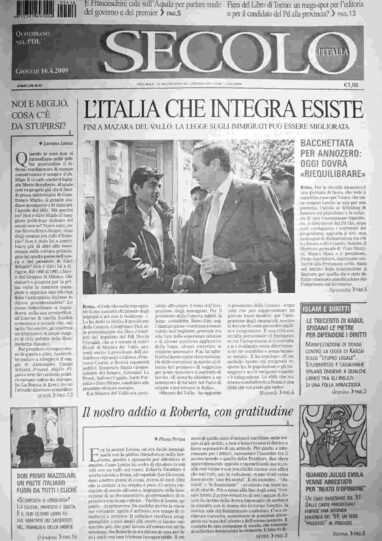 giovedì 16 aprile 2009