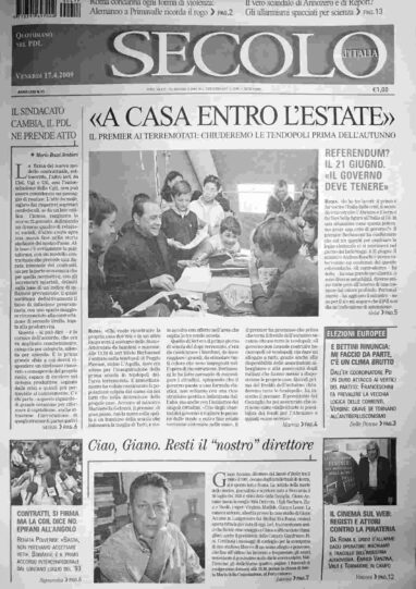 venerdì 17 aprile 2009