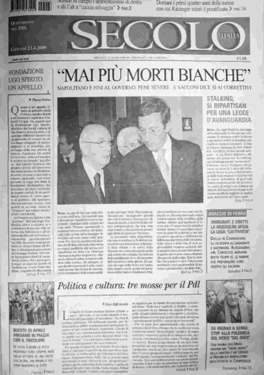 giovedì 23 aprile 2009