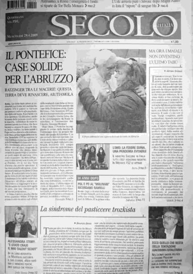 mercoledì 29 aprile 2009