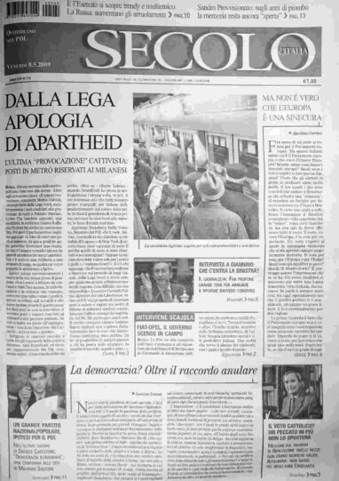 venerdì 8 maggio 2009