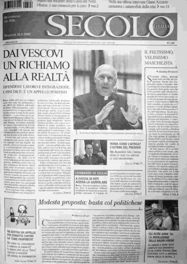 martedì 26 maggio 2009